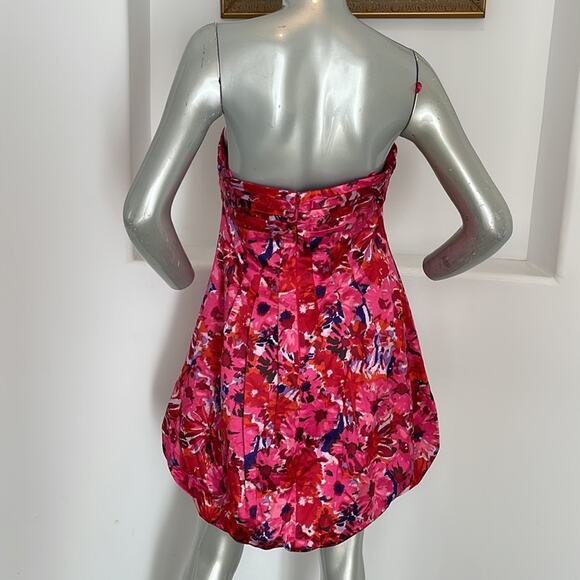 Bcbgmaxazria Strapless Begonia Combo Bubble Dress Size 12 BNWT - Picture 10 of 13